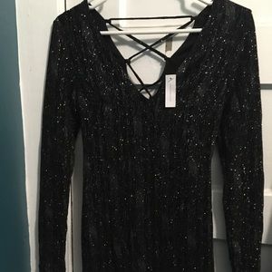Topshop Glitter Dress
